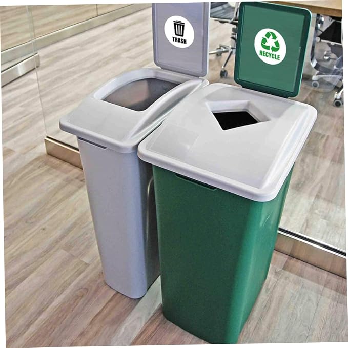 Removable Garbage Can Labels Waste Sorting Stickers Bathroom Trash Bin Combo - Image 9