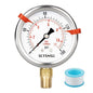 0 to 160 Psi Lead-Free Pressure Gauge, Glycerin Liquid Filled, 2.5 inch Dial by SCTSNSR