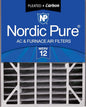Nordic Pure 20x25x5 Air Bear Air Filter Replacement MERV 12 Pleated + Carbon 1 by NordicPure