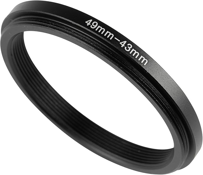 49-43mm Metal Step-Down Ring Adapter Compatible by Unknown