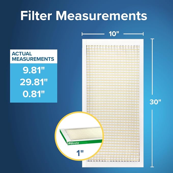 Filtrete 10x30x1 AC Furnace Air Filter, MPR 700, MERV 8, Tough on Pollen - Image 2