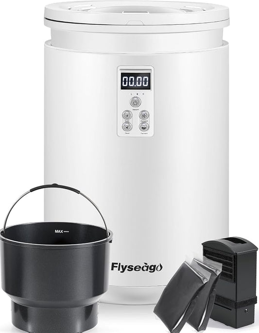 Electric Composter for Kitchen Smart Odorless Countertop Compost Bin Machine by Flyseago
