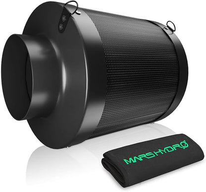 MARS HYDRO 6 Inch Carbon Filter, Inline Air Filter Odor Control by MARSHYDRO