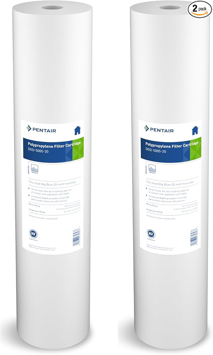 Pentair Pentek DGD-5005-20 Big Blue Water Filter, 20-Inch Whole House Sediment by PENTAIRPENTEK
