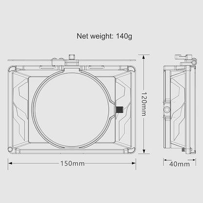 Tilta Mini Matte Box | 15mm Rod Adapter & 4 Lens Adapters | Lightweight | - Image 3