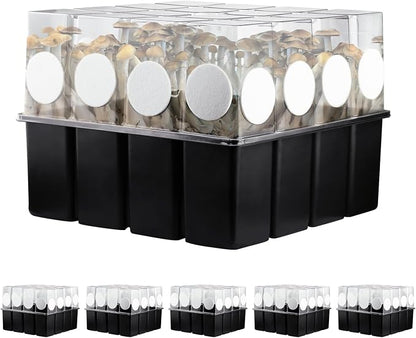 5 Set Monotub with Filter Disks 43.5 Quart Mushroom Grow Kit Vegetable Planting by MOFOGDR