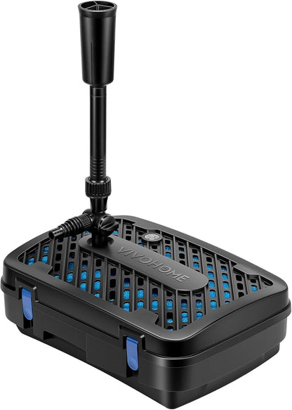 VIVOHOME All-in-One Pond Filter Fountain System Kits, 540 GPH Submersible Water by VIVOHOME