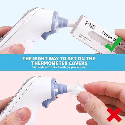 200X Ear Thermometer Probe Covers Lens Filters Refill Caps - Image 5