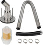 24mm Stainless Steel Exhaust Pipe Air Intake Filter and Pipe Double Wall by Unknown