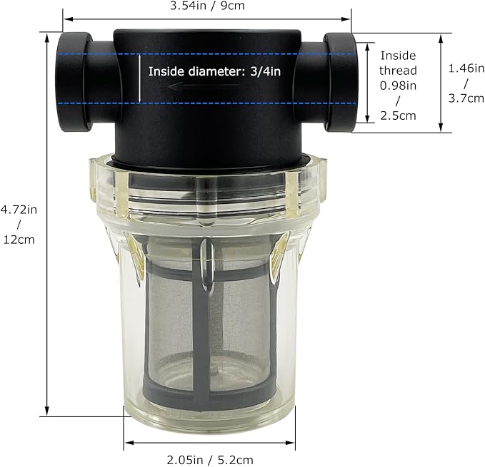 3/4" Female NPT in-Line Strainer - Image 2