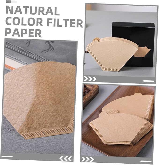 COHEALI 200pcs Unbleached Coffee Cone Filters - Image 3