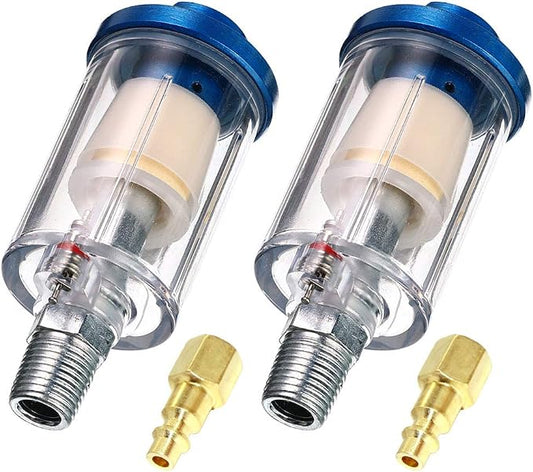 beduan Water Oil Separator Filter, 1/4" NPT Male and Female Thread Spray Gun by Beduan