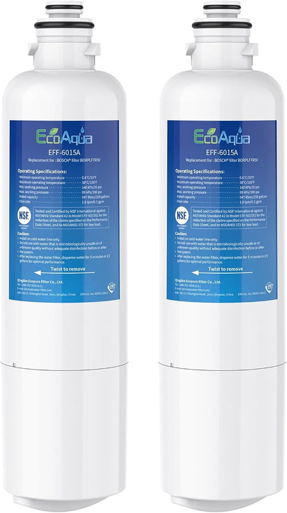 EcoAqua 11032531 Replacement for Bosch® Ultra Clarity® Pro BORPLFTR50, by EcoAqua