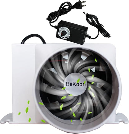 3 Inch Inline Fan 12V Tube Vent Fan Powerful 130Cfm in-line Duct Fan 20W by Unknown