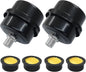 2 Pcs Air Compressor Silencer, 1/4 Inch Thread Intake Filter Muffler, 12.5 mm by Kemcatui