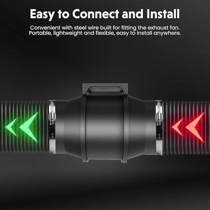 InfiniPower 4 Inch 230 CFM Inline Ventilation Fan, Combo - Image 4