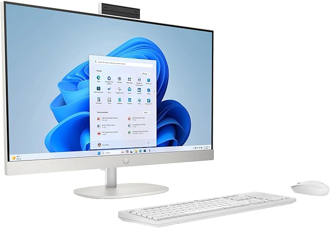 HP 27" All-in-One Touchscreen Desktop PC 2025 New, Intel Ultra 7 255U (Up to 5.2GHz), Intel AI Boost, 27 inch FHD Touchscreen Anti-Glare Display, 64 GB DDR5 5600MT/s, 1 TB Gen4 SSD, Windows 11 Pro