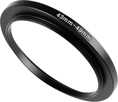 43-49mm Metal Step-Up Ring Adapter Compatible by Unknown