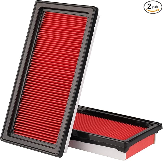 2-Pack Engine Air Filter Fits for 19-12 Nissan Versa, 22-12 March, 19-14 Versa by Forccord
