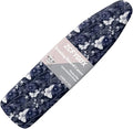 ZCFYGDX Ironing Board Covers Butterfly Blue Flower Print Lightweight & Breathable Anti-Slip & Wear-Resistant (15 x 54 in) Hook & Loop Elastic Edge Easy to Install, Scorch Resistant Decor Size-XL
