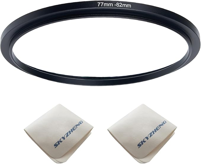 77mm Lens to 82mm Camera Lens Adapter 77mm to 82mm Step Up Ring Adapter Ring by SKYZHENG