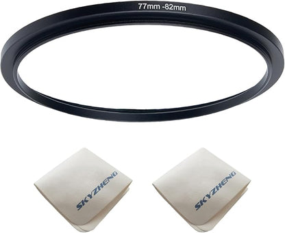 77mm Lens to 82mm Camera Lens Adapter 77mm to 82mm Step Up Ring Adapter Ring by SKYZHENG