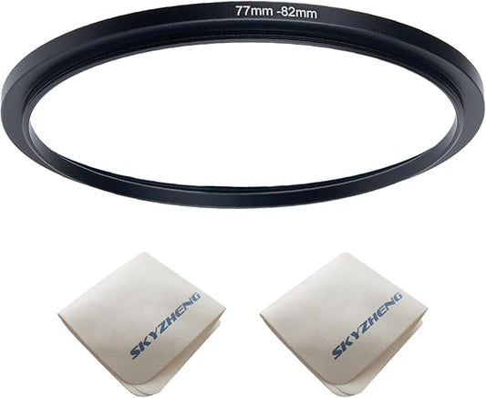 77mm Lens to 82mm Camera Lens Adapter 77mm to 82mm Step Up Ring Adapter Ring by SKYZHENG