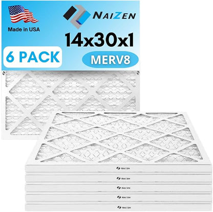 NAIZEN Air Filter Replacement Set, MERV 8, 6 Pack by Naizen
