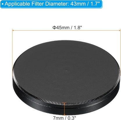 PATIKIL 43mm Lens Cap, Camera Lens Cap Cover Universal Front Metal Lens Filter - Image 2