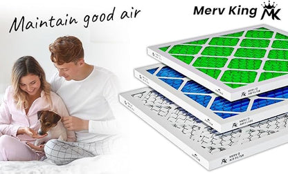 MervKing 20x20x2 Air Filter Actual Size: 19.7" x 19.7" x 1.75" MERV 8 MPR - Image 7