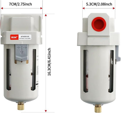 RIH 1/2" NPT Air Dryer for Compressor, Air compressor water separator, air - Image 2