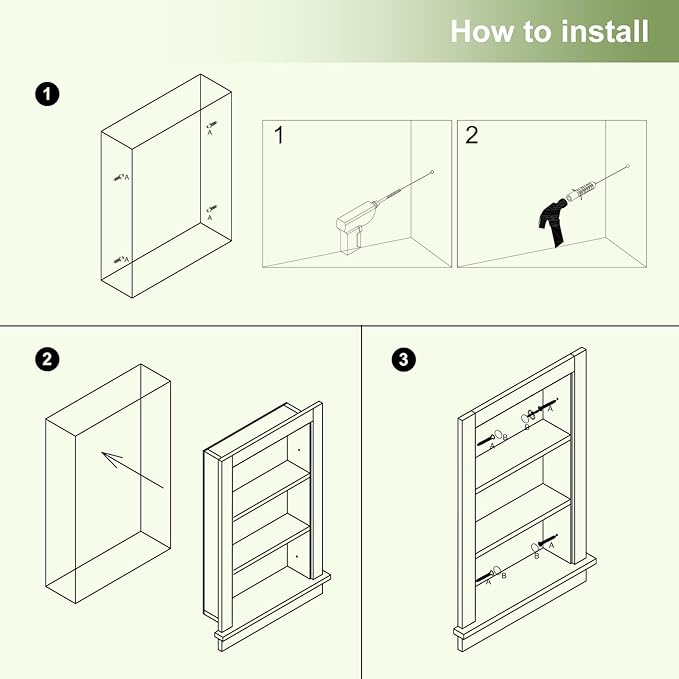 Recessed Medicine Cabinet,Fully Assembled 14x24 Recessed Wall Niche Insert,Waterproof in Wall Medicine Cabinet for Bathroom,Replacement Medicine Cabinet Shelves for Living Room,Washed Oak