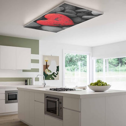 Fluorescent Light Covers for Ceiling Lights Love Heart Stone Magnetic Light - Image 2