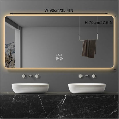 Illuminated LED Bathroom Mirror，Smart Lighted Bathroom Mirror - Image 2
