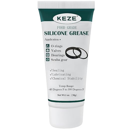 KEZE Waterproof Food Grade Silicone Lubricant Plumbers Grease by KEZE