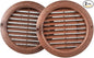 VENTS-US - 6" Brown Round Plastic Vent Cover - by VENTS-US