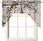 Village Stars Swag Kitchen Curtains Valance and Tier Set, Vintage Rust Yellow by Unknown