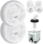 2Pcs Rain Water Filter, 8 Inch IBC Lid Filter, Nylon IBC Tote Cover, Stretchy by Unknown
