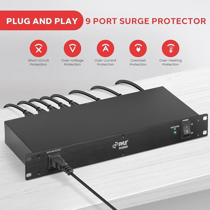 Pyle 150J Surge Protector Power Strip - Image 3