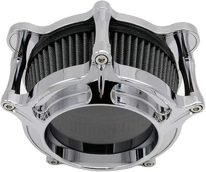 Harley Air Cleaner Chrome See Through Intake Filter Kit Cnc Cut - Image 4