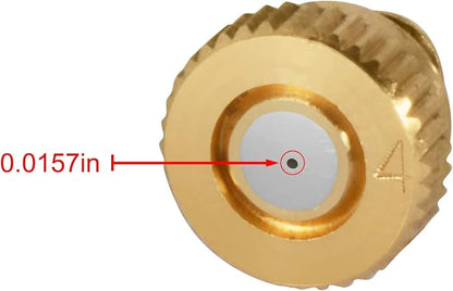 KUWAN 0.016" Orifice Thread UNC 10/24 Brass Misting Nozzles Low Pressure - Image 2