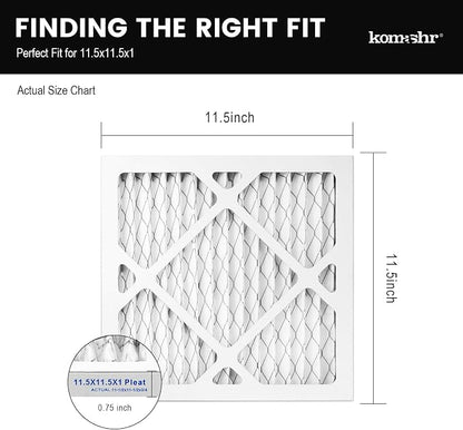 11.5x11.5x1 Air Filter MERV 8, HVAC/Furnace AC Filter Replacement, Dust - Image 2