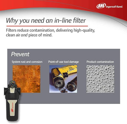 Ingersoll-Rand Compressed air in-line filter FA30IH F-Series High-Efficiency - Image 6