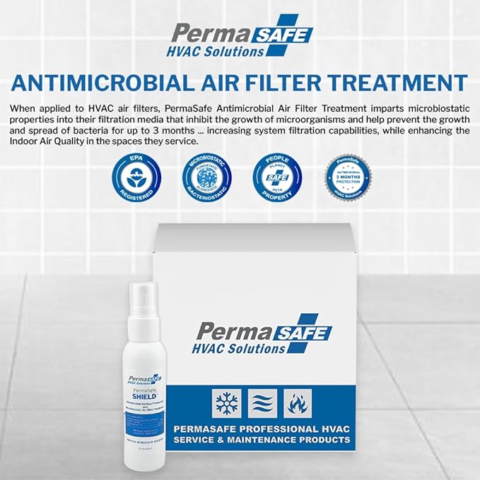 PermaSafe HVAC Solutions, Antimicrobial Air Filter Treatment, Odor Inhibitor - Image 2