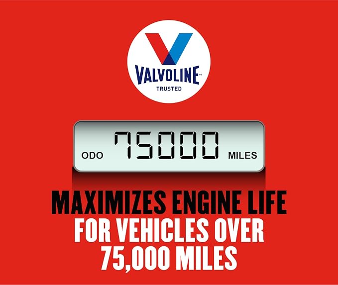 Valvoline High Mileage with MaxLife Technology SAE 5W-30 Synthetic Blend Motor - Image 4