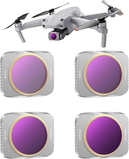 4-Pack ND/CPL Filters Set for DJI Air 2S Drone, ND32/CPL Filters Compatible by LENSKINS