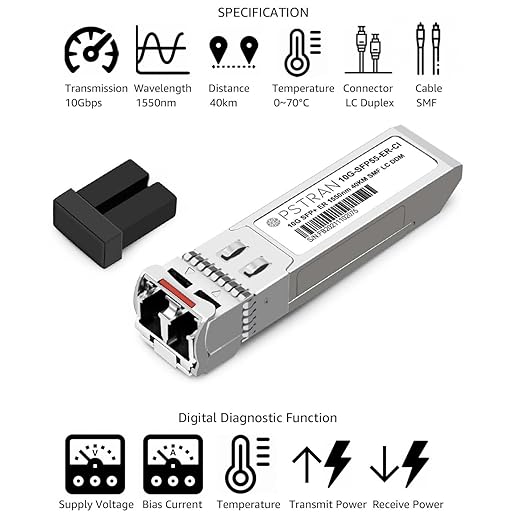 OPSTRAN 10GBASE-ER SFP+ Optical Transceiver Module Compatible with NETGEAR AXM762 1550nm 40km DOM Duplex LC SMF