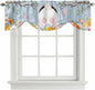 Easter Tie Up Valance Curtains for Windows, Kitchen Curtains Window Shades by Unknown