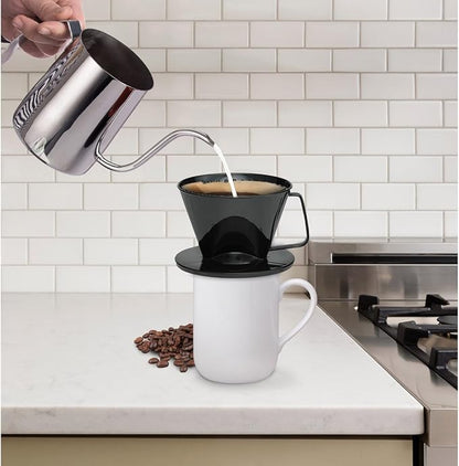 Fino Pour-Over Coffee Brewing Filter Cone, Number 1-Size, Brews 1 to 2-Servings - Image 4