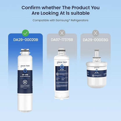 GLACIER FRESH DA29-00020B Refrigerator Water Filter Compatible - Image 2
